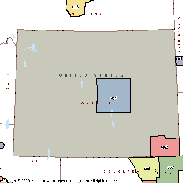 Wyoming Territory Map